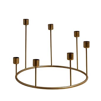 Kent Gold Candlestick Wreath - Large