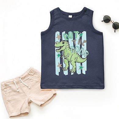 Out The Door Dinosaur - Toddler Graphic Tank