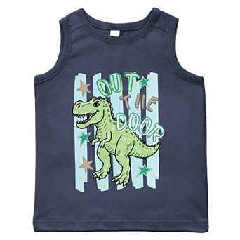 Out The Door Dinosaur - Toddler Graphic Tank