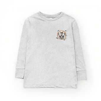 Peace Sign Skeleton - Youth Long Sleeve Graphic T-Shirt