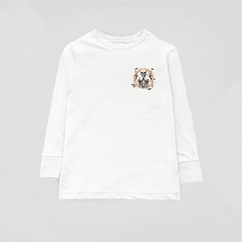 Peace Sign Skeleton - Youth Long Sleeve Graphic T-Shirt