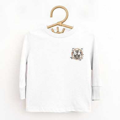 Peace Sign Skeleton - Toddler Long Sleeve Graphic Tee