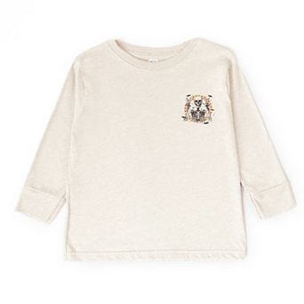 Peace Sign Skeleton - Toddler Long Sleeve Graphic Tee
