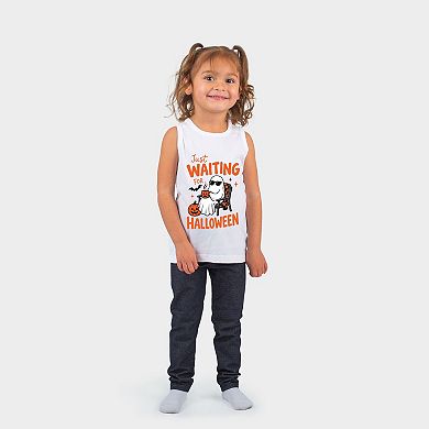 Just Waiting For Halloween Ghost - Toddler Graphic Tank
