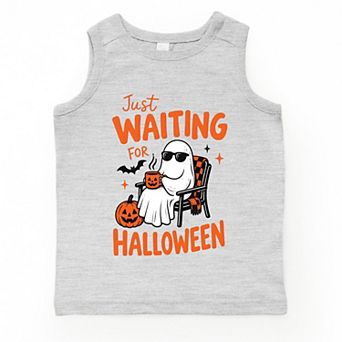 Just Waiting For Halloween Ghost - Toddler Graphic Tank
