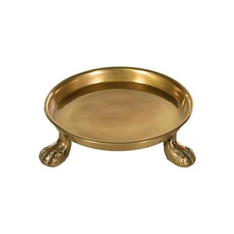 Round Clawfoot Dish Home Collection Decor Candles Coffee Table 4.5"