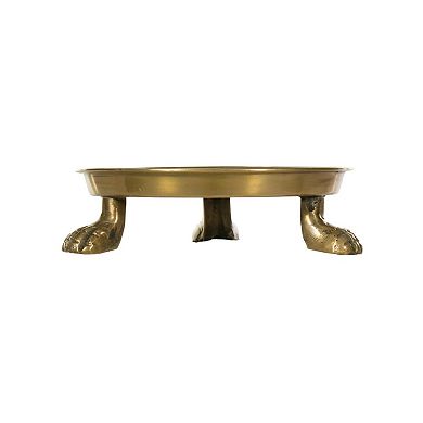 Round Clawfoot Dish Home Collection Decor Candles Coffee Table 4.5"