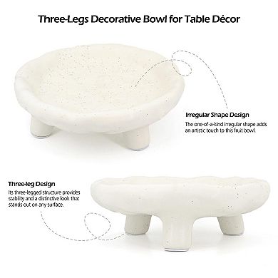 Three-legs Ceramic Decorative Bowl