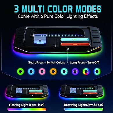 RGB Organizer Station Charging Dock for Nintendo Switch 2-Charges 2 Joy-Cons & 1 NS2 Pro Controller