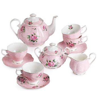 Floral Tea Set Porcelain Dishwasher Safe