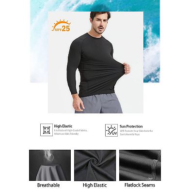 4Pack Men Rash Guard Athletic Workout Shirts