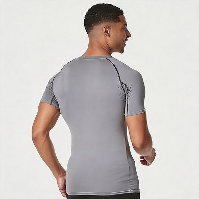 4 Pack Men's Short Sleeve T-shirt Base Layer Athletic Top