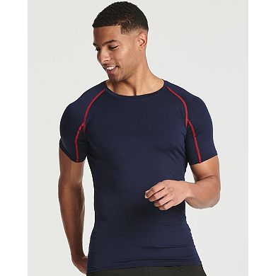 4 Pack Men's Short Sleeve T-shirt Base Layer Athletic Top
