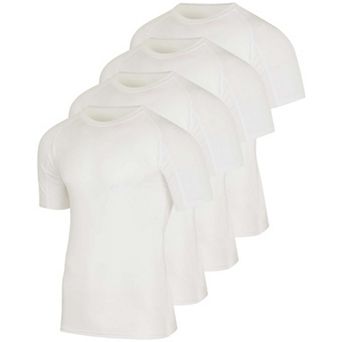 4 Pack Men's Short Sleeve T-shirt Base Layer Athletic Top
