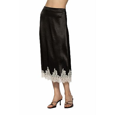 Women's ALEXIA ADMOR Serena Maxi Skirt With Lace Hem