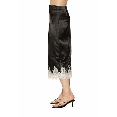 Women's ALEXIA ADMOR Serena Maxi Skirt With Lace Hem