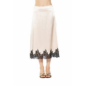 Women's ALEXIA ADMOR Serena Maxi Skirt With Lace Hem