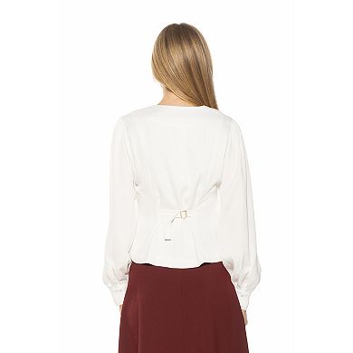 Women's ALEXIA ADMOR Romy Button-Down Sweetheart Blouse
