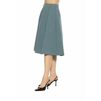 Women's ALEXIA ADMOR Camile Pleated Midi Skirt