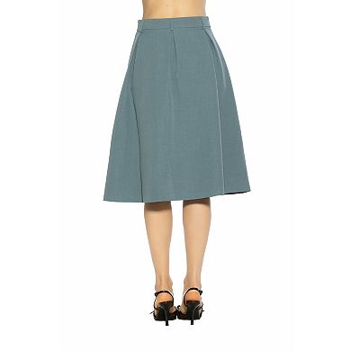 Women's ALEXIA ADMOR Camile Pleated Midi Skirt