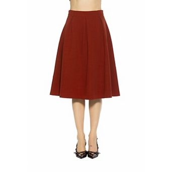 Women's ALEXIA ADMOR Camile Pleated Midi Skirt