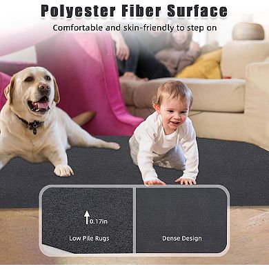 Marine Carpet Roll, Waterproof Polyester Boat Carpet with Non Slip Rubber Backing for Outdoor Use