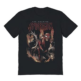 Men's Marvel Comics Amazing Spider-Man Fire & Wounds Graphic Tee