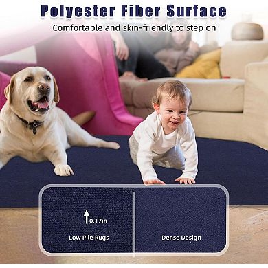 Marine Carpet Roll, Waterproof Polyester Boat Carpet with Non Slip Rubber Backing for Indoor Outdoor