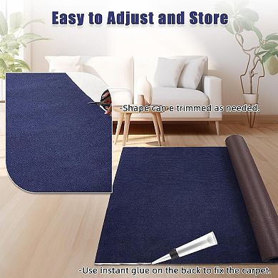 Marine Carpet Roll, Waterproof Polyester Boat Carpet with Non Slip Rubber Backing for Indoor Outdoor