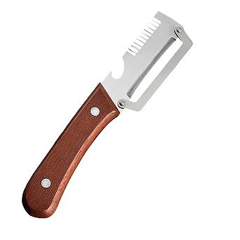 1 pc Premium Vegetable Peeler with Wooden Handle and Bottle Opener