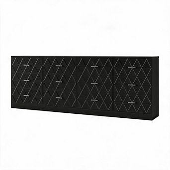9 Drawer Dresser Bedroom 63 in Modern Chest With Power Charging Station Storage Organizer for Closet