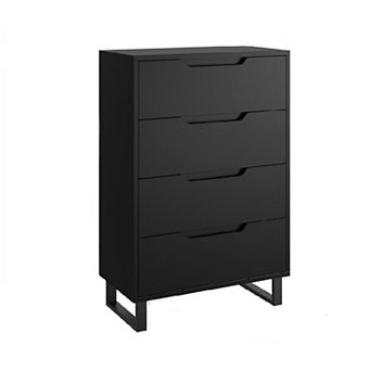 4 Dresser for Bedroom 41inch Tall Dresser Freestanding Vertical Drawer Cabinet With Storage Wooden