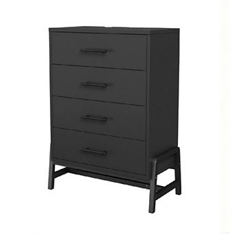 4 Dresser for Bedroom 38 in Tall Dresser Tall Drawer With Storage Freestanding Wooden Closet Storage
