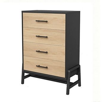 4 Dresser for Bedroom 38 in Tall Dresser Tall Drawer With Storage Freestanding Wooden Closet Storage