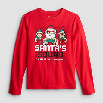 Boys 8-20 Tek Gear® Santa's Squad Graphic Long Sleeve Tee