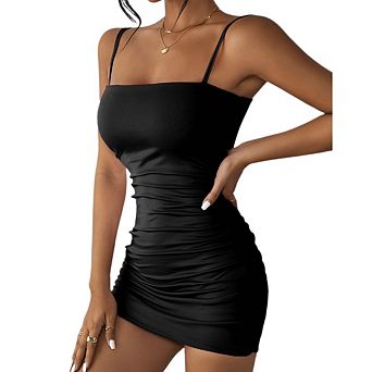 Women's Backless Bodycon Mini Dress Spring Summer Night Out Short Party Club Outfit