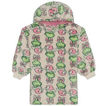 Girls 4-8 Grinch Blanket Sweater
