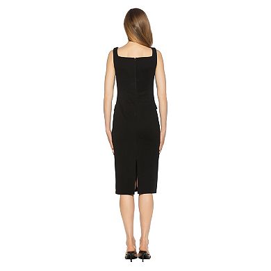 Women's ALEXIA ADMOR Mae Square Neck Sleeveless Button Down Dress