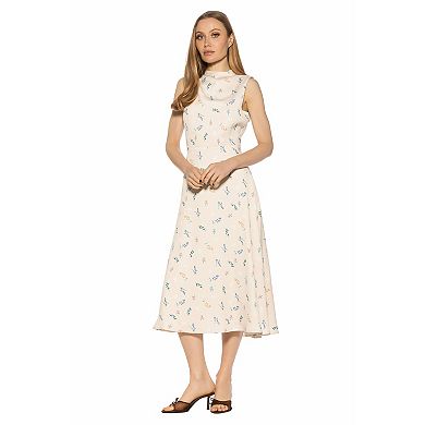 Women's ALEXIA ADMOR Opal Draped Fit And Flare Dress