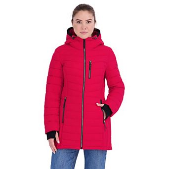 Women's Nautica Stretch Puffer Coat