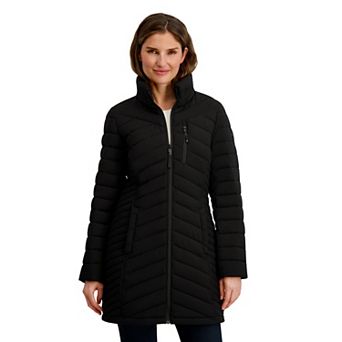 Women's Nautica Stretch Puffer Coat