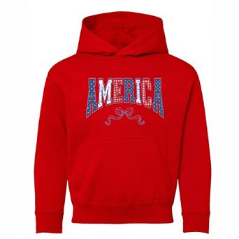 Coquette America Arched - Youth Graphic Hoodie