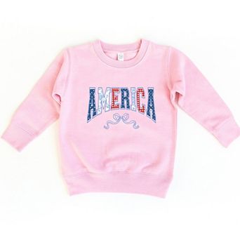 Coquette America Arched - Toddler Graphic Sweatshirt