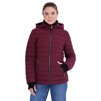 Women's Nautica Waist-Length Stretch Puffer Jacket