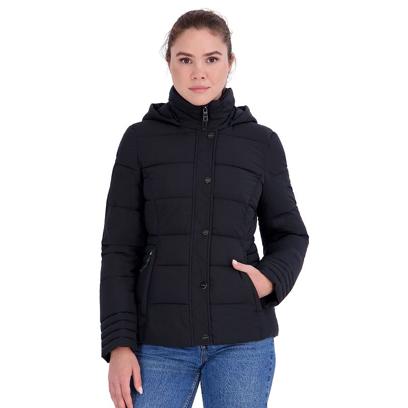 Women's Nautica Hooded Stretch Jacket,