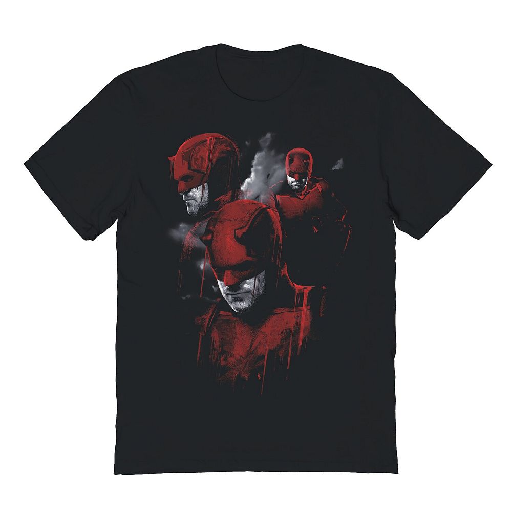 Men's Marvel Daredevil Born Again Mask Collage Graphic Tee