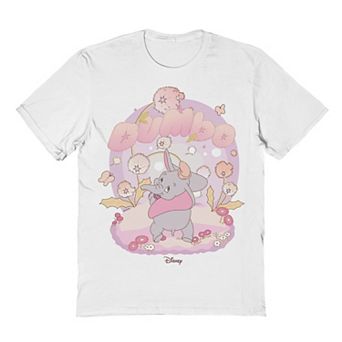 Men's Disney's Dumbo Fluffy Flowers Graphic Tee