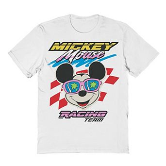 Men's Disney's Mickey Mouse Racing Team Graphic Sunglasses Graphic Tee