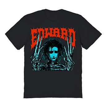 Men's Edward Scissorhands Metal Style Graphic Tee