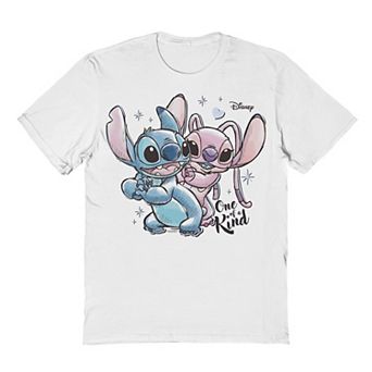 Men's Disney's Stitch And Angel One Of A Kind Graphic Tee